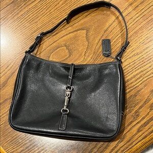 Coach Black Leather Shoulder Bag